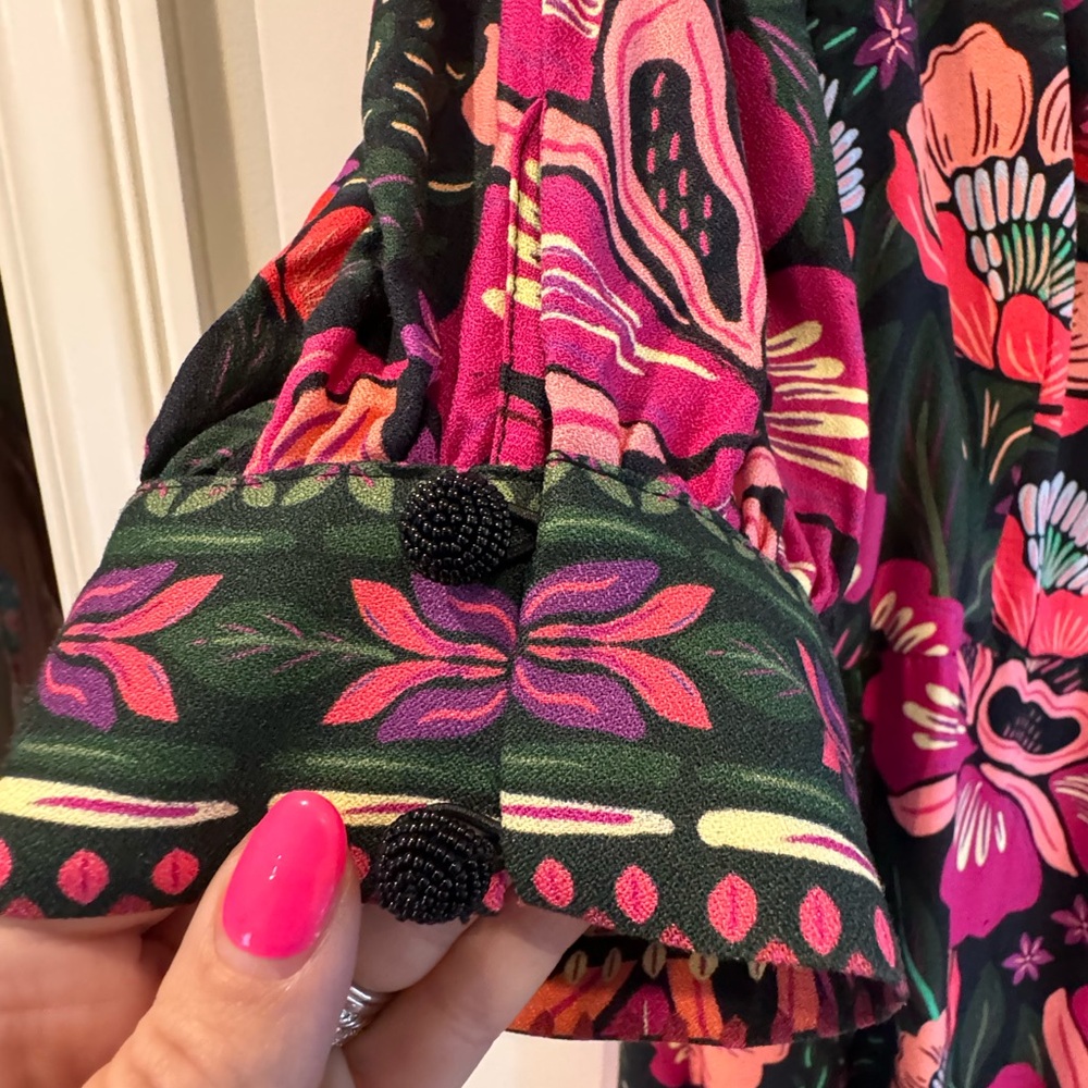 FARM Rio Floral Maxi Dress - Pink and Green - Picture 7 of 10